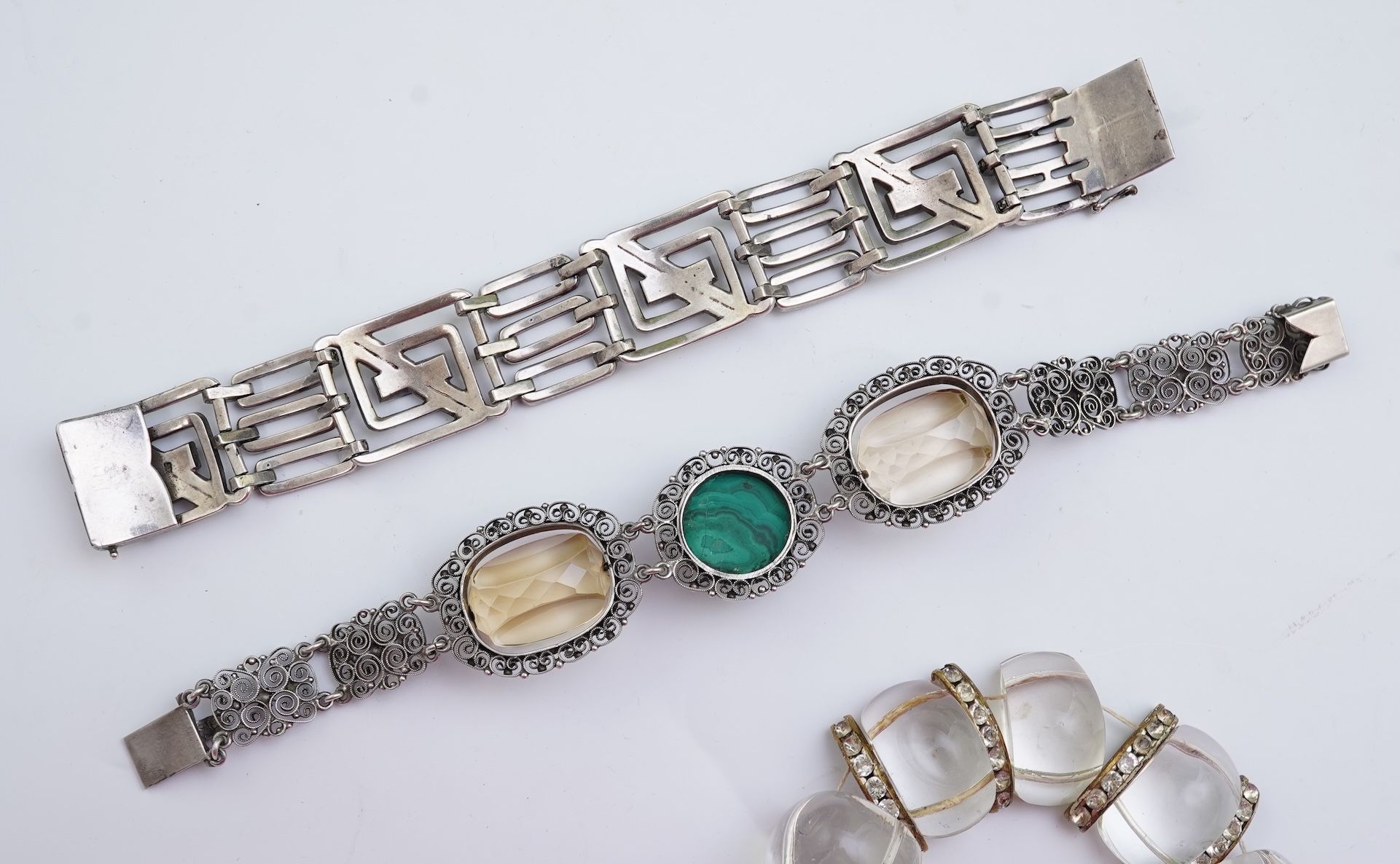 A group of three bracelets